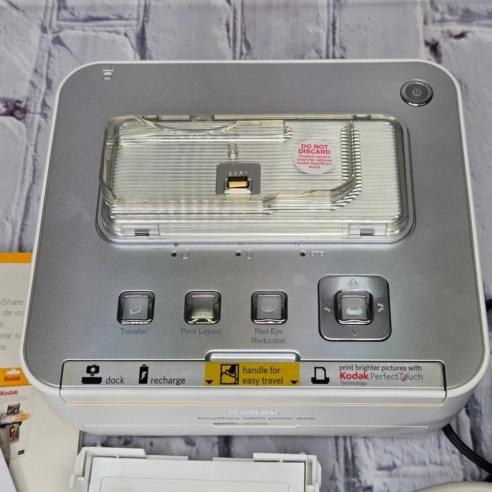 Kodak EasyShare G600 Printer Dock Photo Station W/ Software Power Adapter TESTED